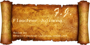 Flaschner Julianna névjegykártya